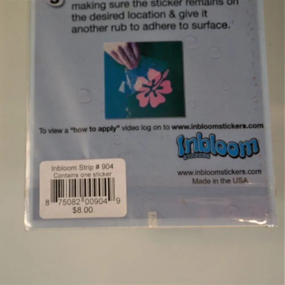 Inbloom Stickers Turtles And Hawaiian Hibiscus Vinyl Surf Stickers 904